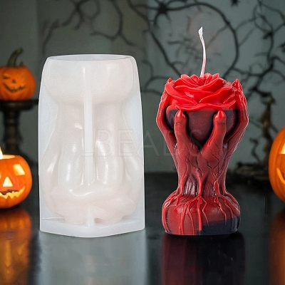 Skull DIY Silicone Candle Molds SIL-F014-02B-1