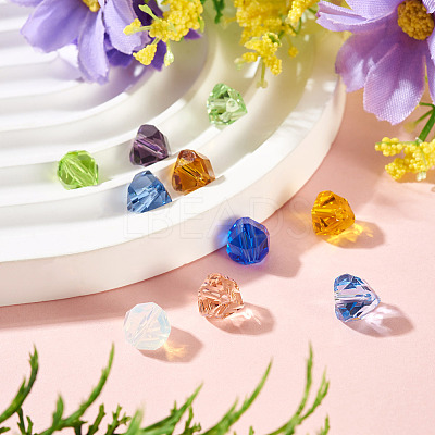 10Pcs Glass Imitation Austrian Crystal Beads GLAA-TADJ0001-11-1