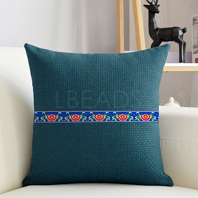 Ethnic Style Polyester Ribbon OCOR-WH0047-38K-1