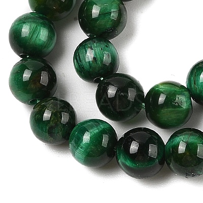 Grade AB Natural Tiger Eye Beads Strands G-B133-A02-6MM-02-1