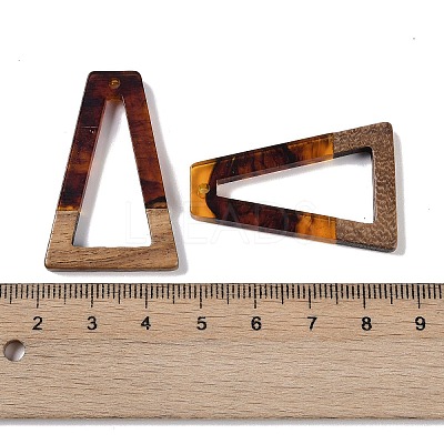 Resin & Wood Pendants WOOD-F015-10G-1