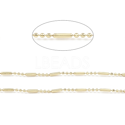 Brass Column & Round Ball Chains CHC-M025-02G-1