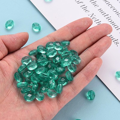 Transparent Acrylic Beads TACR-S154-18A-68-1