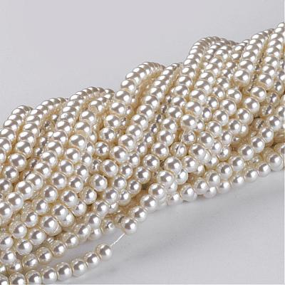 Glass Pearl Beads Strands HY-4D-B02-1