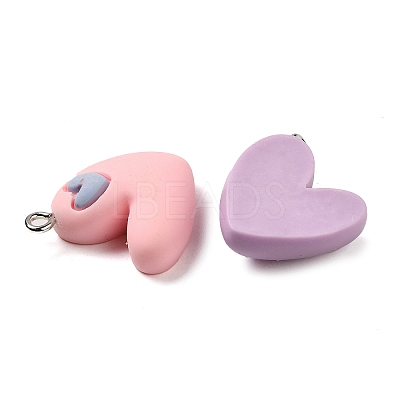 Opaque Resin Pendants RESI-A028-02-1
