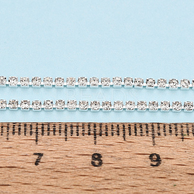 Brass Rhinestone Strass Chains CHC-T001-SS4.5-01S-1