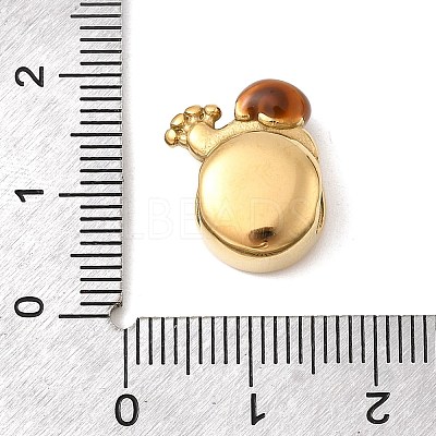 304 Stainless Steel Enamel European Beads STAS-D153-33G-1