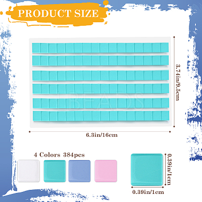 4Pcs 4 Colors Reusable Nail Art Plasticine Clay MRMJ-CP0001-25-1