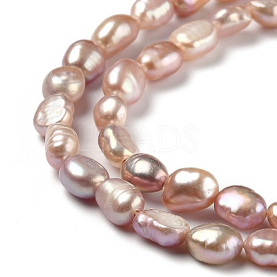 Natural Cultured Freshwater Pearl Beads Strands PEAR-L033-30B-1