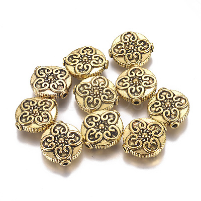 Tibetan Style Alloy Beads PALLOY-I168-06AG-1