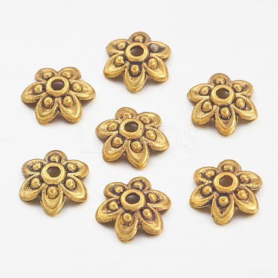 Tibetan Antique Golden Metal Caps LS-GLF0626Y-1