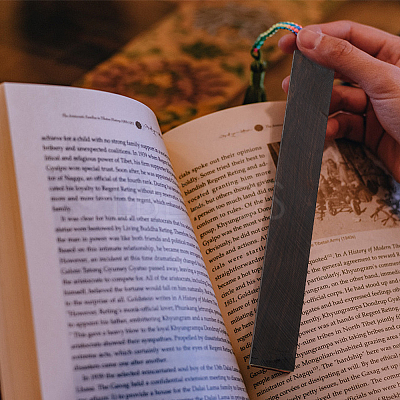 Wood Bookmark Strips AJEW-FH0003-29-1