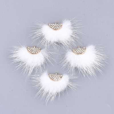 Faux Mink Fur Tassel Pendant Decorations FIND-T040-10-1