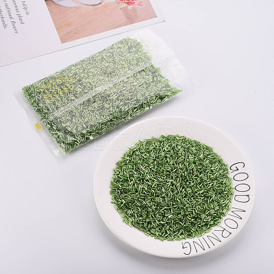 Plated Glass Bugle Beads SEED-S046-01B-49A-1