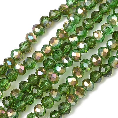 Electroplate Glass Beads Strands EGLA-A034-T4mm-J05-1