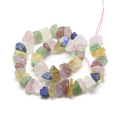 Natural Multi Color Quartz Beads Strands G-R427-08-1