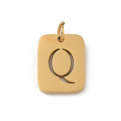 304 Stainless Steel Charms LS-STAS-R001-01G-Q-1
