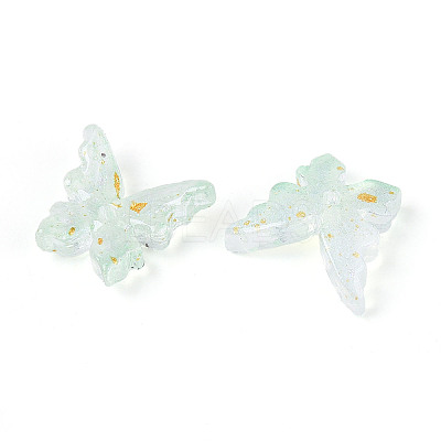 Baking Paint Glass Beads DGLA-T004-04F-1