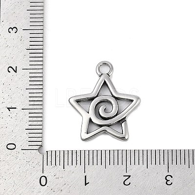 316 Surgical Stainless Steel Pendants STAS-G349-10AS-1