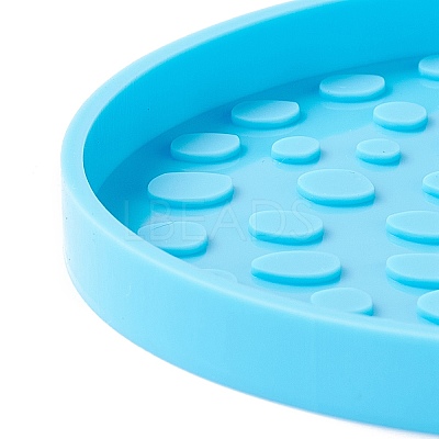 Flat Round Silicone Cup Mat Molds LS-DIY-M039-01-1