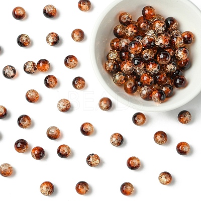100Pcs Crackle Glass Beads CCG-YW0001-19A-01-1