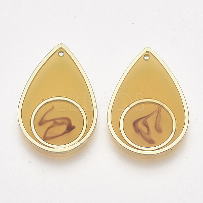 Epoxy Resin Pendants LS-RESI-S368-13B-1