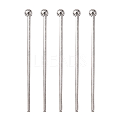 Tarnish Resistant 304 Stainless Steel Ball Head pins STAS-N017-02-25mm-1