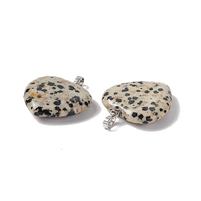 Natural Dalmatian Jasper Pendants G-G956-B60-FF-1