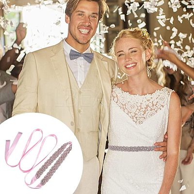 Polyester Bridal Belts DIY-WH0043-02B-1