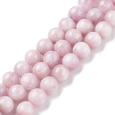 Natural Kunzite Round Beads Strands G-I164-10mm-1