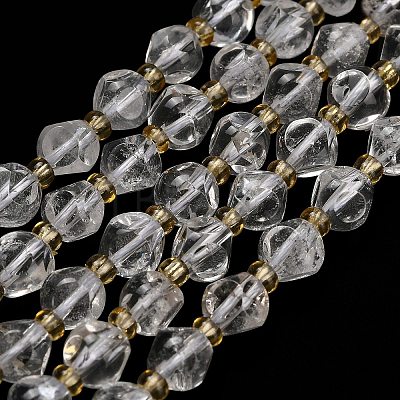 Natural Quartz Crystal Beads Strands G-K387-A16-01-1