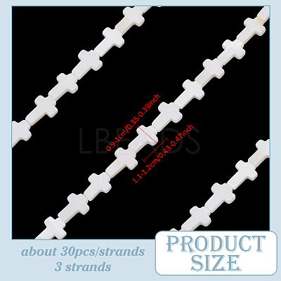 3 Strands Natural Sea Shell Beads Strands SSHEL-ME0001-08-1
