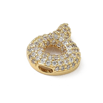 Brass Micro Pave Cubic Zirconia Pendants KK-A300-02G-A-1