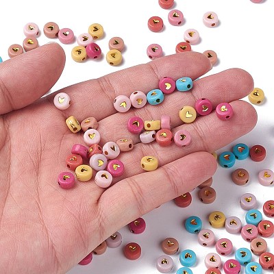 Opaque Acrylic Beads PACR-N006-50-A01-1