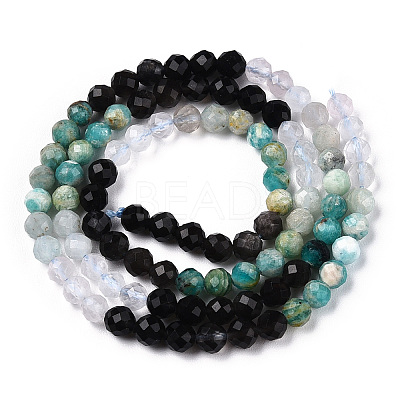 Natural & Synthetic Mixed Gemstone Beads Strands G-D080-A01-01-02-1
