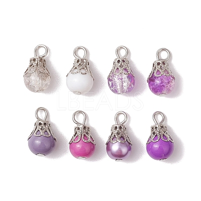 Glass Pendants PALLOY-JF03284-05-1