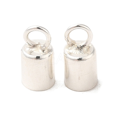 925 Sterling Silver Cord Ends STER-F032-09S-3mm-1
