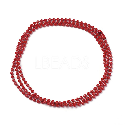 Iron Ball Bead Chains CH-E002-2.4mm-Y08A-1