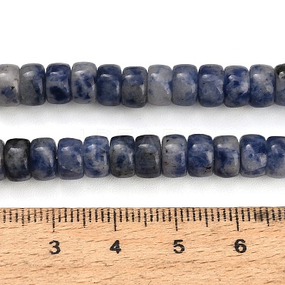 Natural Blue Spot Jasper Beads Strands GG-CBA792A-G02-4x7mm-1