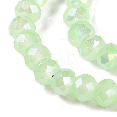 Baking Electroplate Glass Beads Strands DGLA-A039-J6MM-B10-1