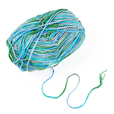 Light Gradient Segment Dyed Polyester Yarn DIY-TADJ0002-005J-1