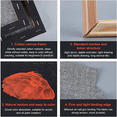 Canvas Wood Primed Framed DIY-NB0003-50-1