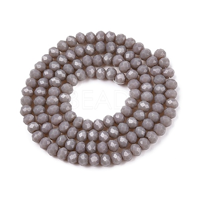 Opaque Solid Color Imitation Jade Glass Beads Strands EGLA-A044-P3mm-D10-1