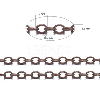 Brass Cable Chains CHC-034Y-R-NF-1