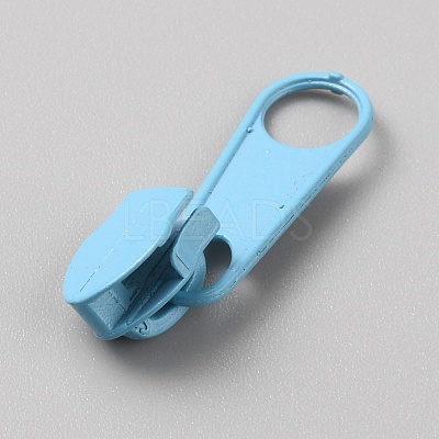 Spray Painted Zinc Alloy Zipper Pull FIND-WH0427-33A-05-1