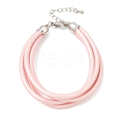 Microfiber Leather Multi-strand Cord Bracelets Makings FB-CBA983F-01P-10-1