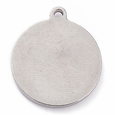 304 Stainless Steel Pendants LS-STAS-O140-02P-L-1