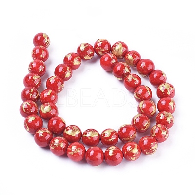 Natural Mashan Jade Beads Strands G-F670-A14-6mm-1