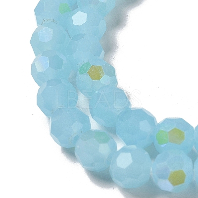 Imitation Jade Glass Beads Strands EGLA-A035-J8mm-L04-1