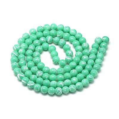 Drawbench Glass Beads Strands DGLA-S115-6mm-L23-1